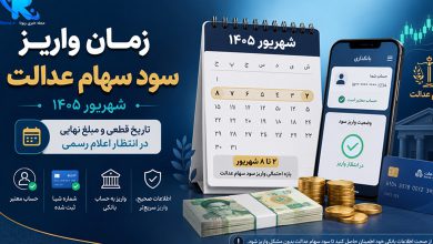 زمان واریز سود سهام عدالت شهریور ۱۴۰۵