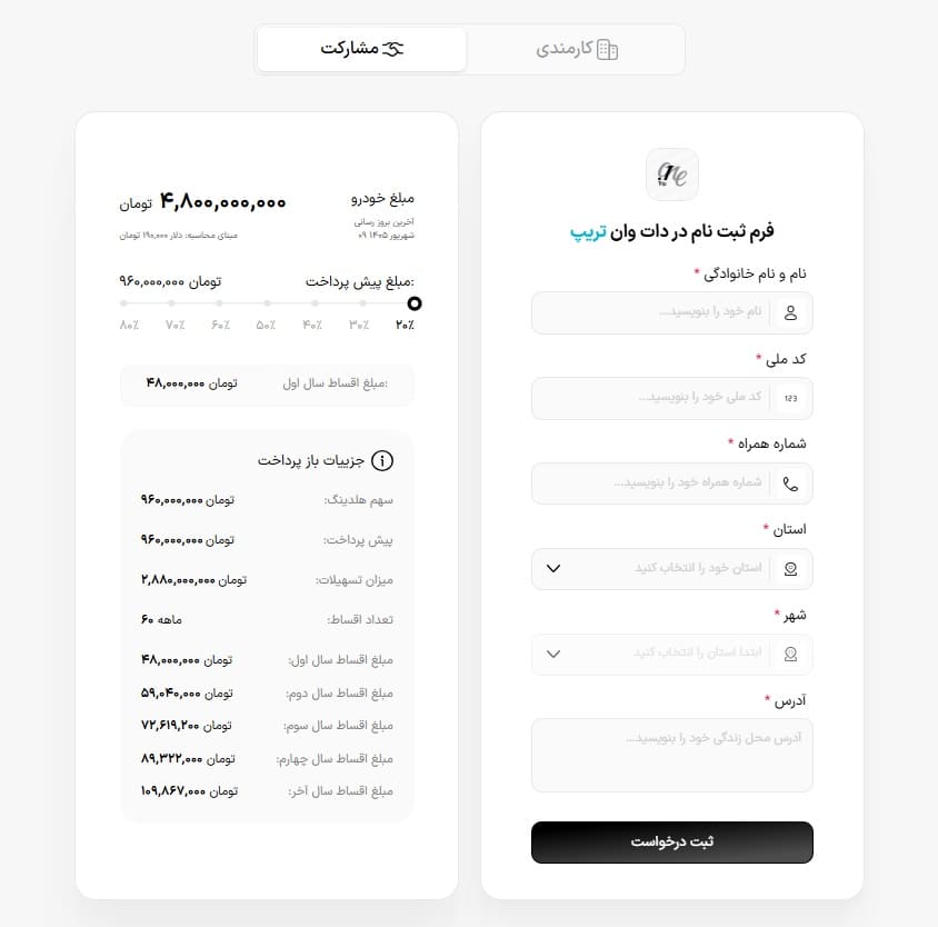 راهنمای شرایط استخدام تاکسی دات وان